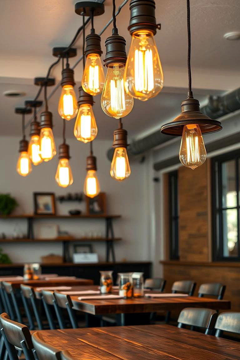 Vintage Industrial Lighting - 24 Dining Room Lighting Ideas