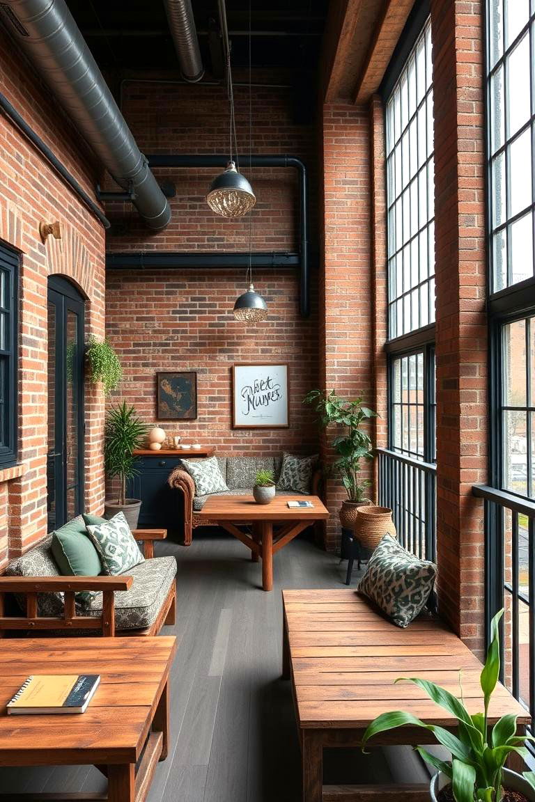 Vintage Industrial Loft - 24 Loft Balcony Ideas
