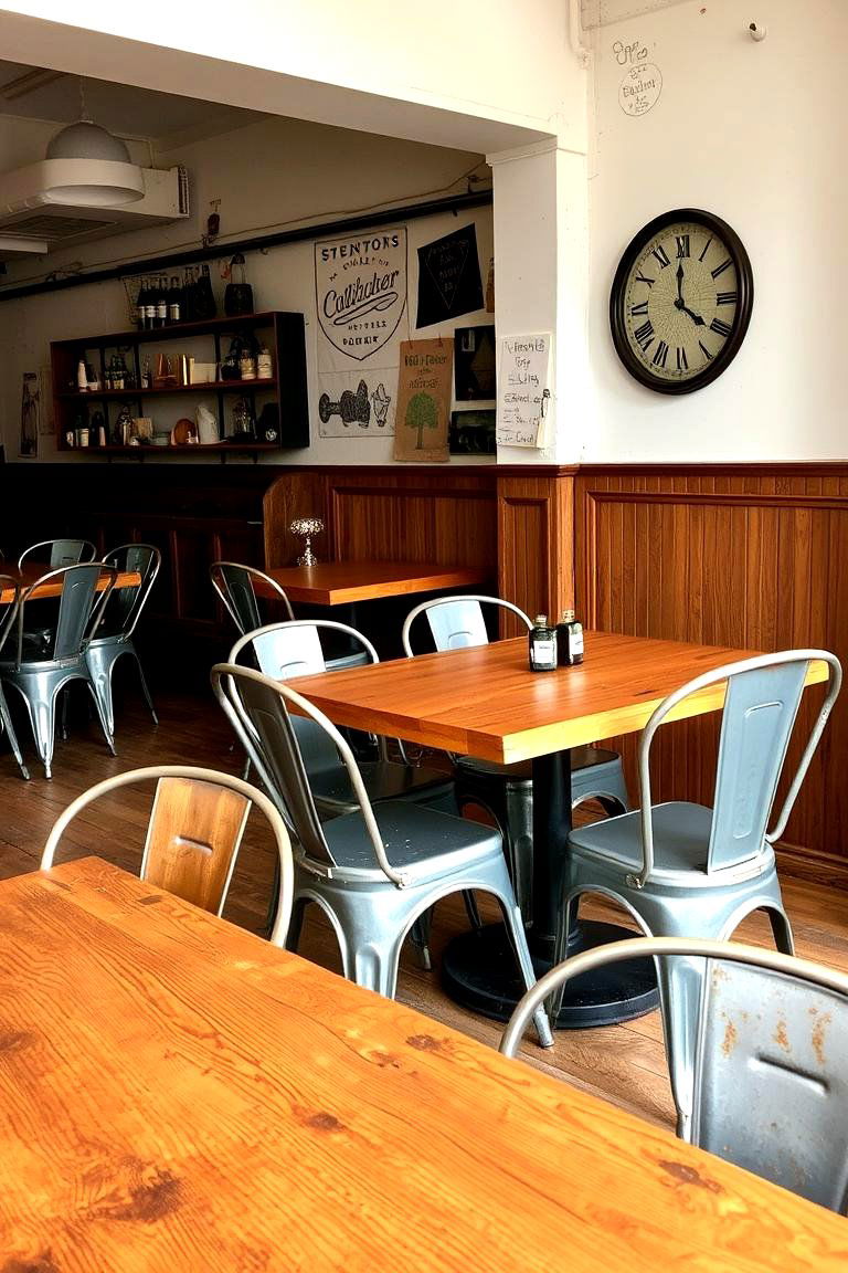 Vintage Industrial Seating - 24 Industrial Dining Room Ideas