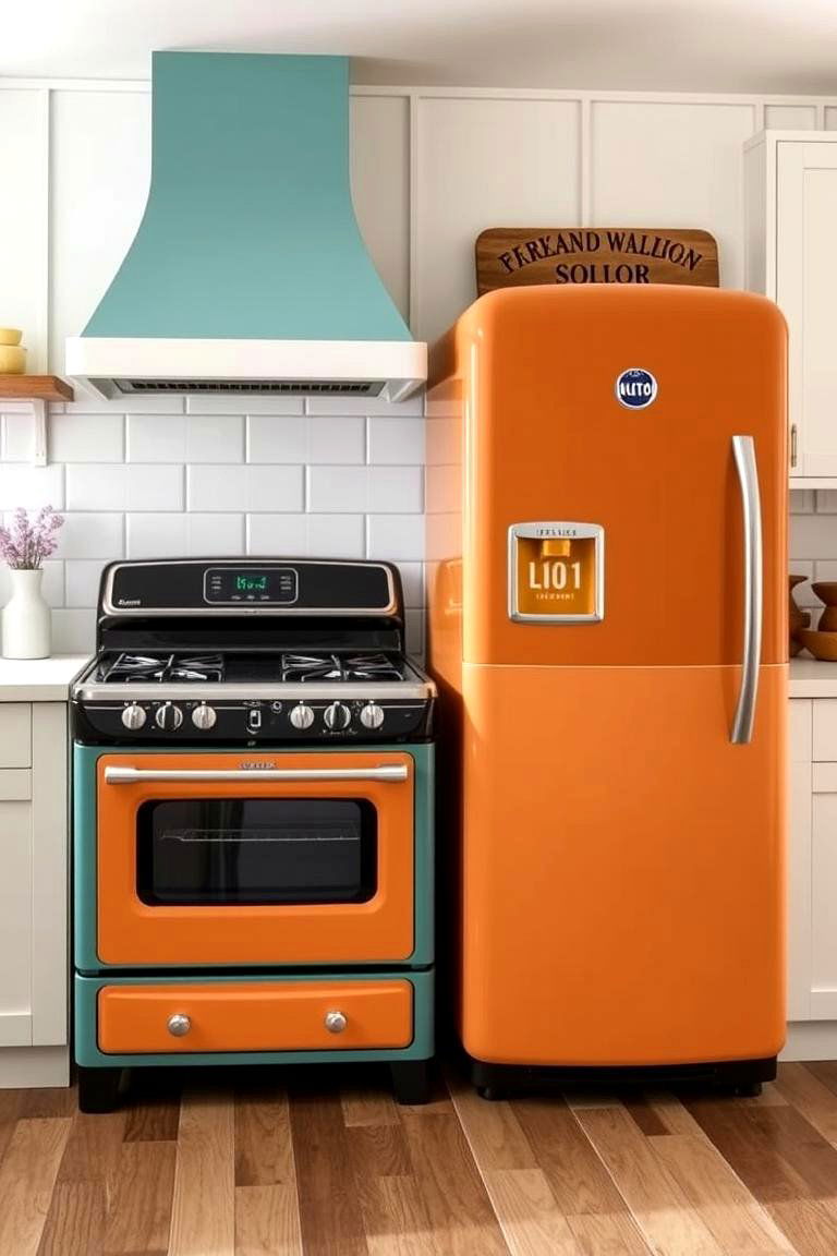 Vintage Inspired Appliances for Nostalgic Charm - 24 Farmhouse Kitchen Ideas