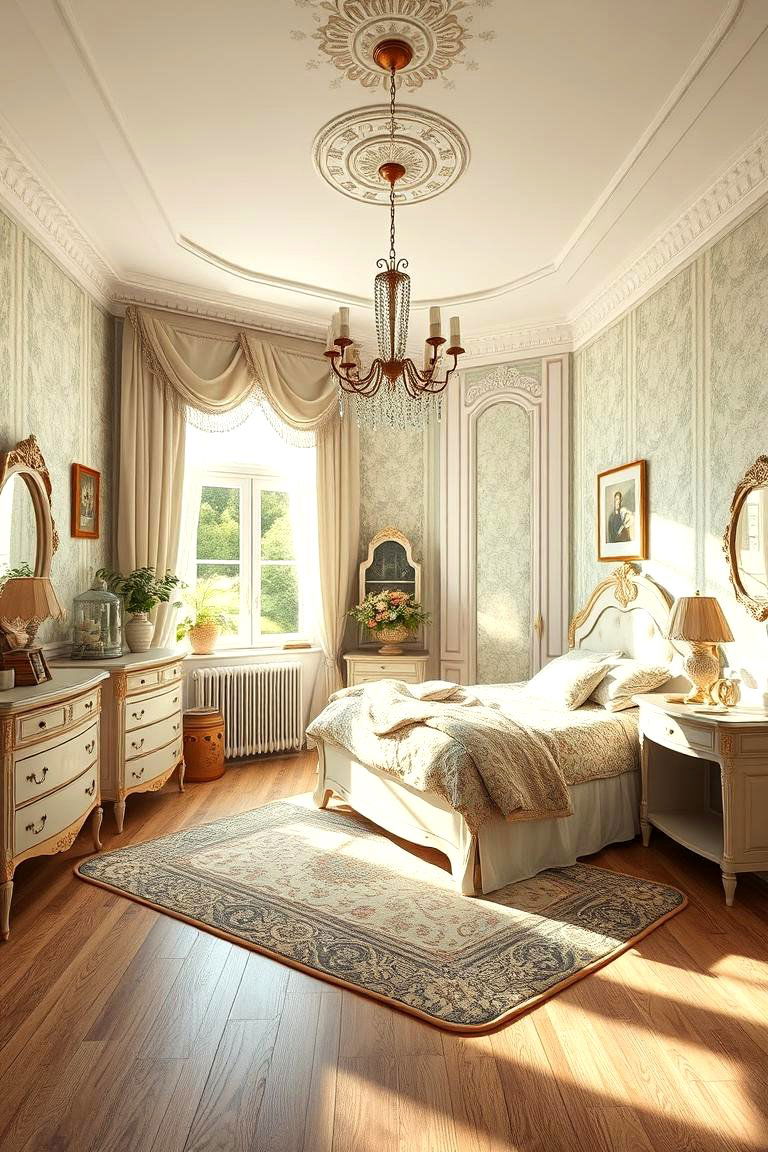 Vintage Inspired Arrangement - 24 L-shaped Bedroom Layout Ideas