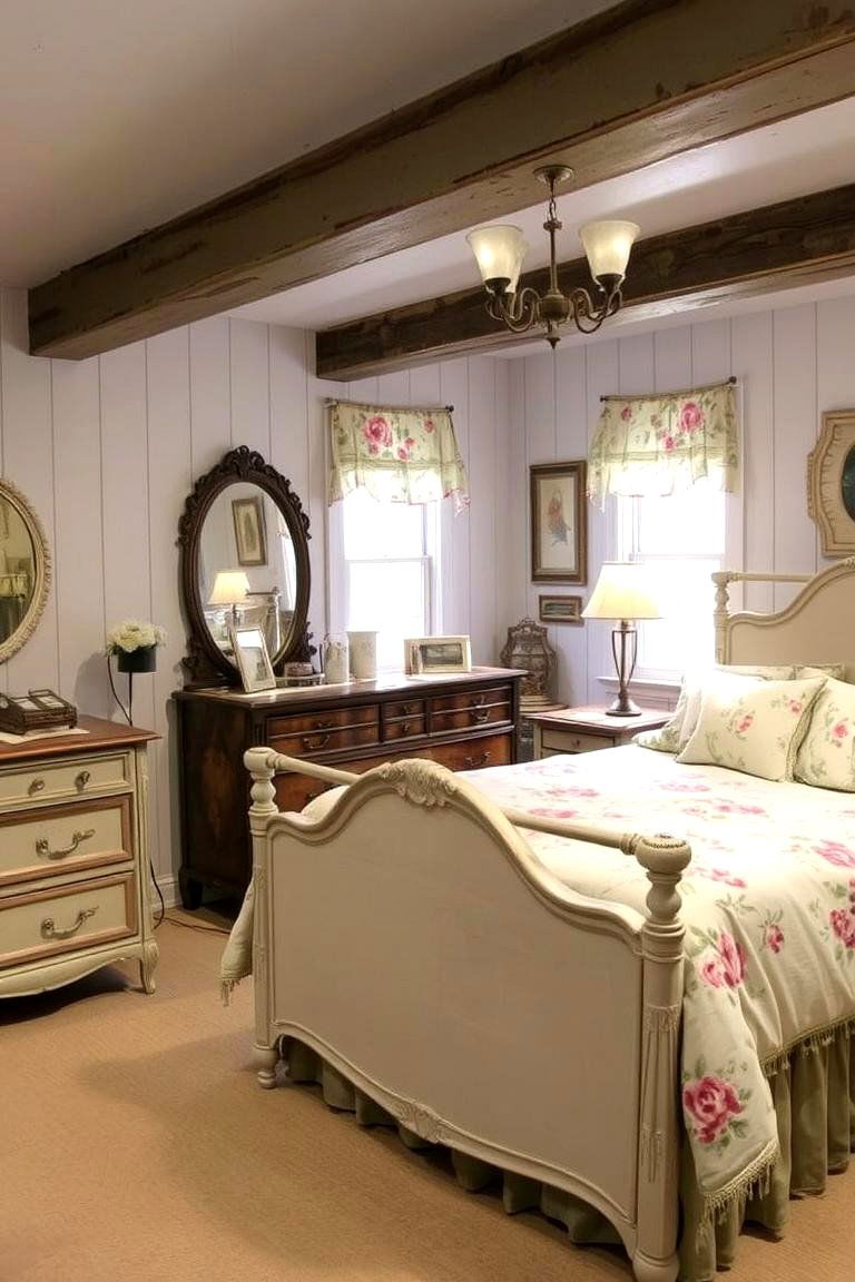Vintage Inspired Basement Bedroom - 24 Basement Bedroom Ideas