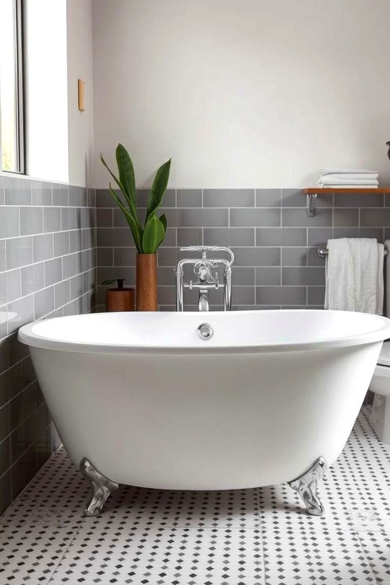 Vintage Inspired Bathtubs - 24 Mid-century Modern Bathroom Ideas