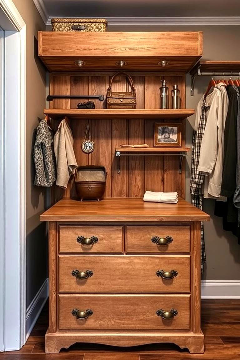 Vintage Inspired Closet Island - 24 Closet Island Ideas
