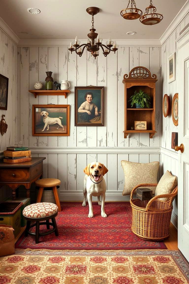 Vintage Inspired Dog Room - 24 Dog Room Ideas