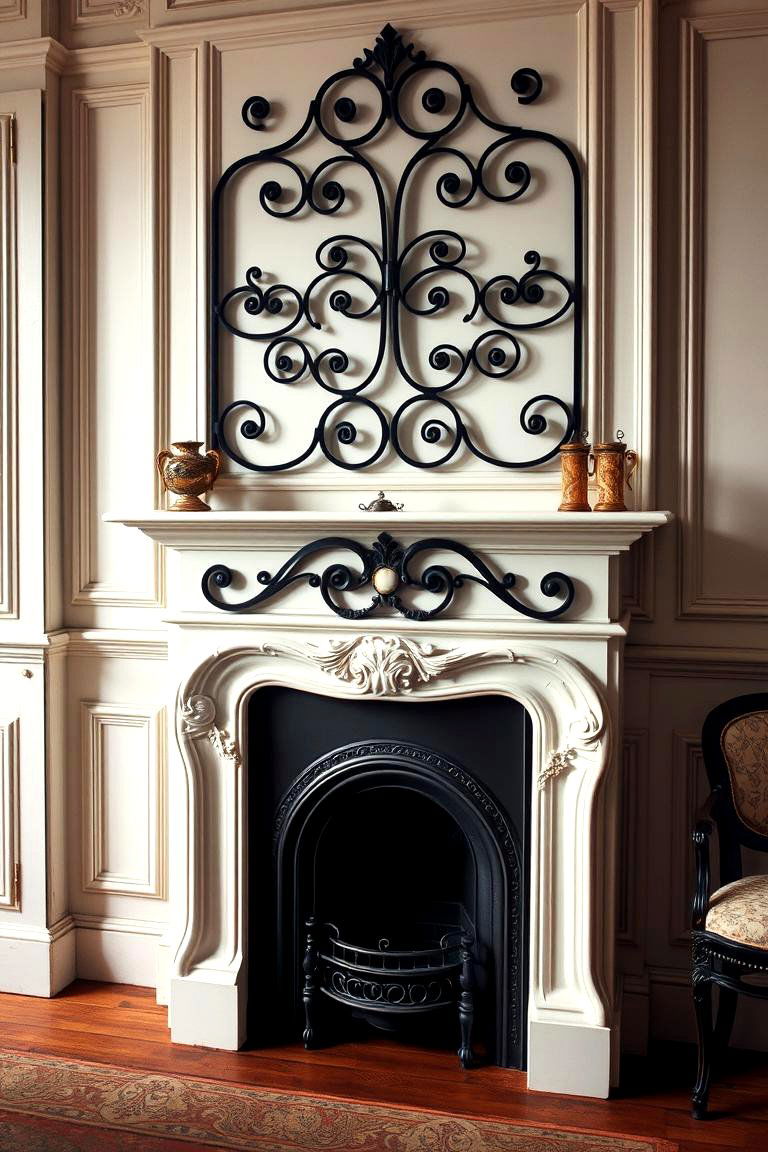 Vintage Inspired Fireplace Design - 24 Black and White Fireplace Ideas