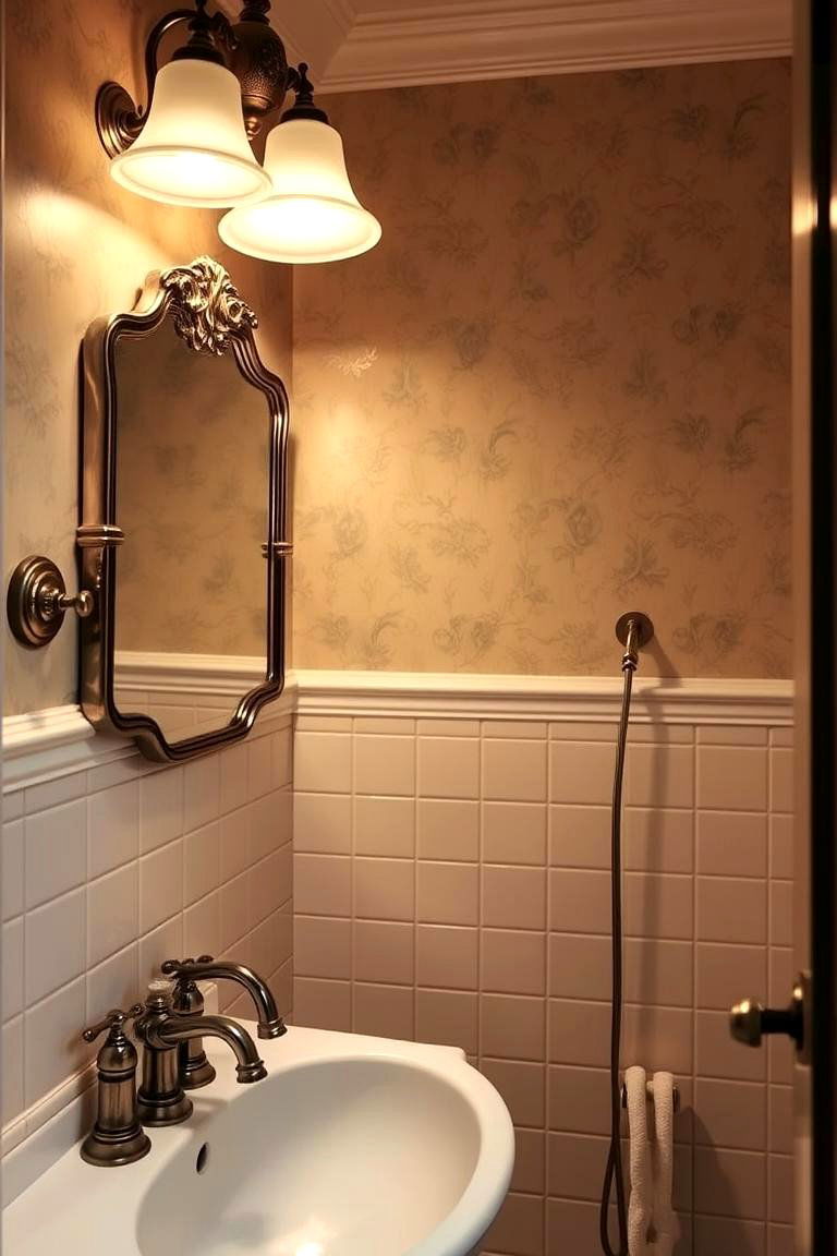 Vintage Inspired Fixtures - 24 Beige Bathroom Ideas