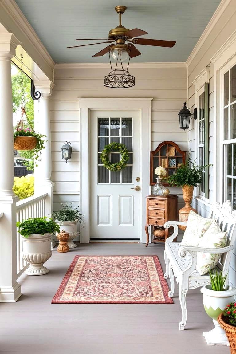 Vintage Inspired Porch Oasis - 24 Three Season Porch Ideas