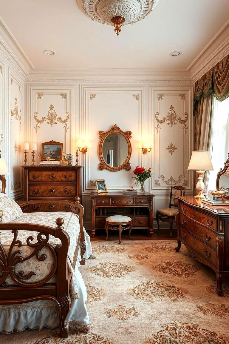 Vintage Inspired Rose Gold Decor - 24 Rose Gold Bedroom Ideas