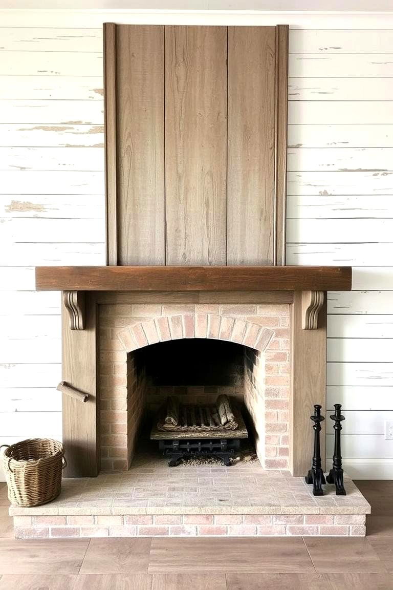 Vintage Inspired Shiplap - 24 Shiplap Fireplace Ideas