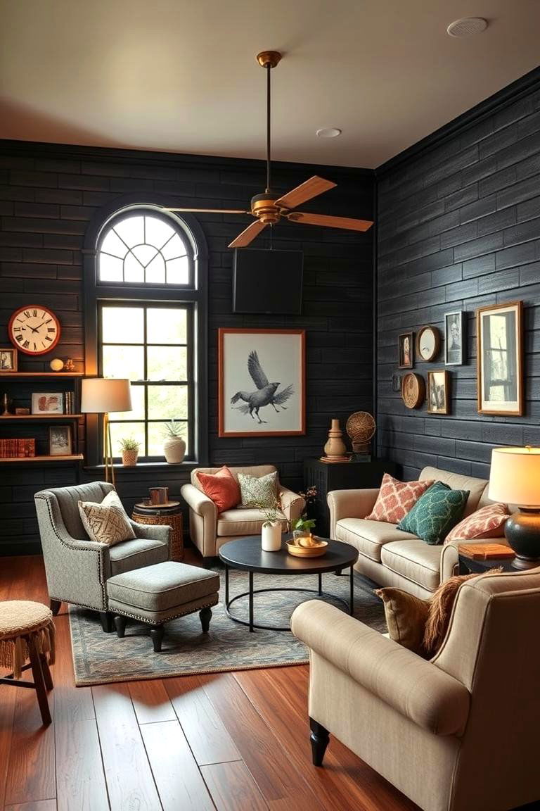 Vintage Inspired Shiplap Walls - 24 Black Shiplap Wall Ideas