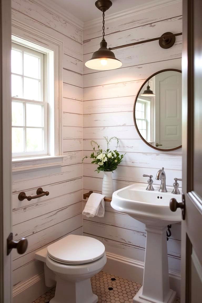 Vintage Inspired Shiplap - 24 shiplap bathroom ideas