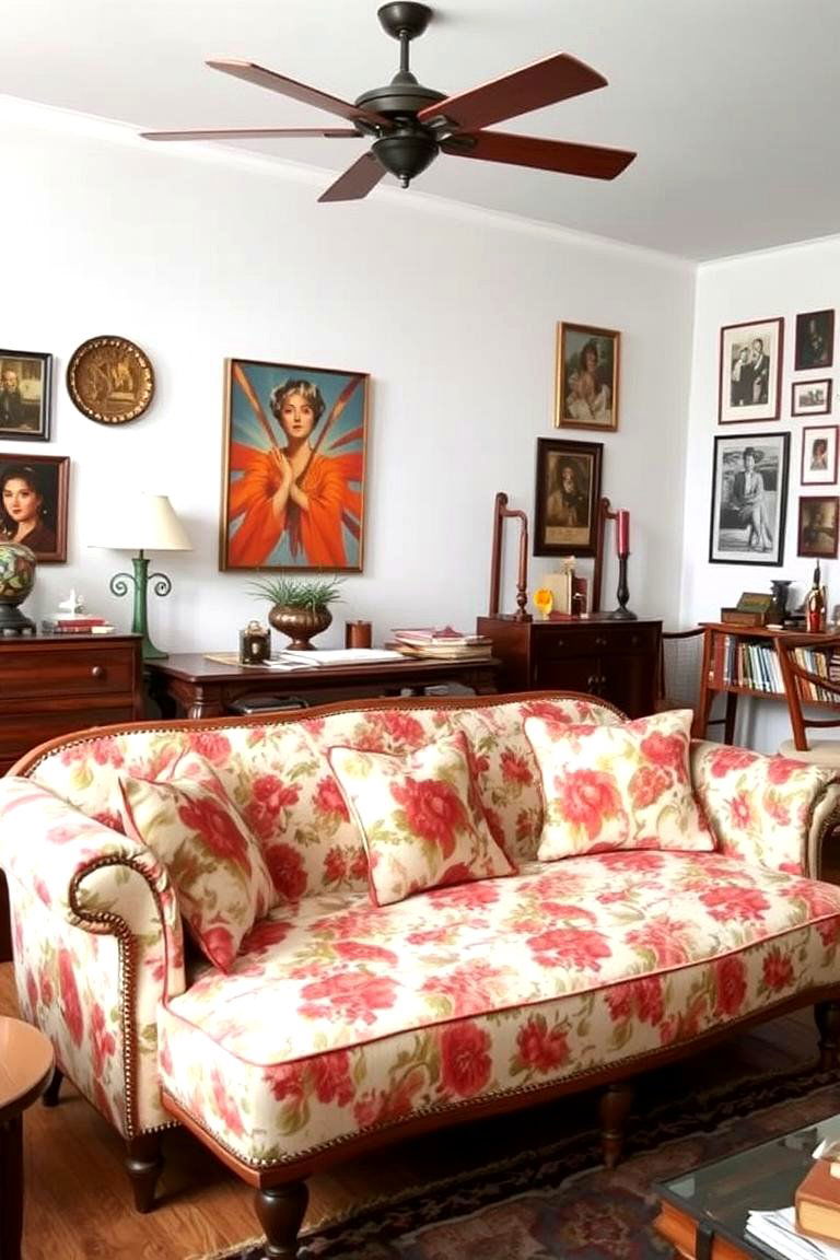 Vintage Inspired Sofa - 24 Living Room Couch Ideas