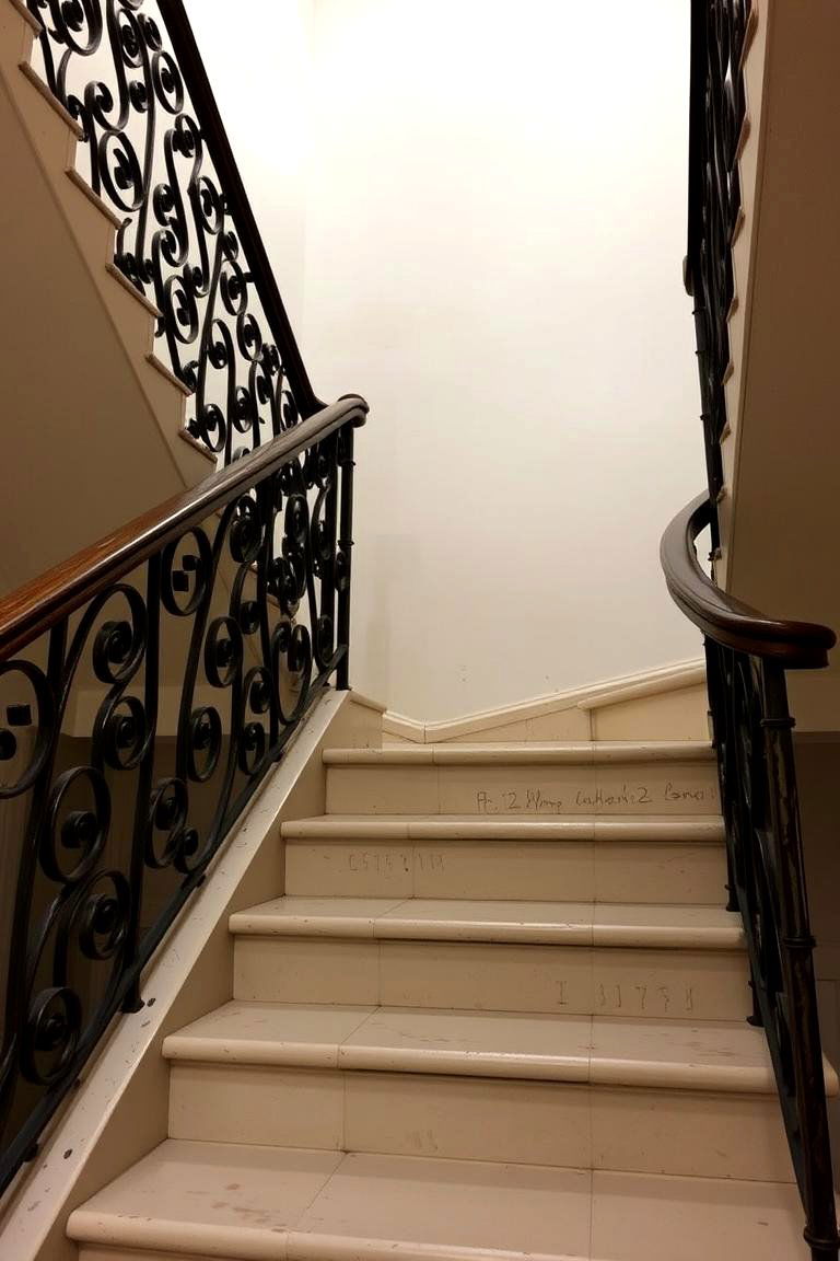 Vintage Iron Charm - 24 Stair Railing Ideas