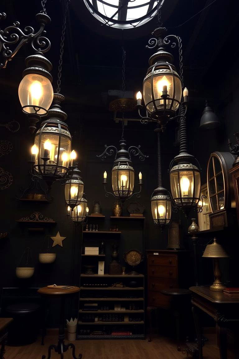 Vintage Ironwork Details - 24 Gothic Living Room Ideas