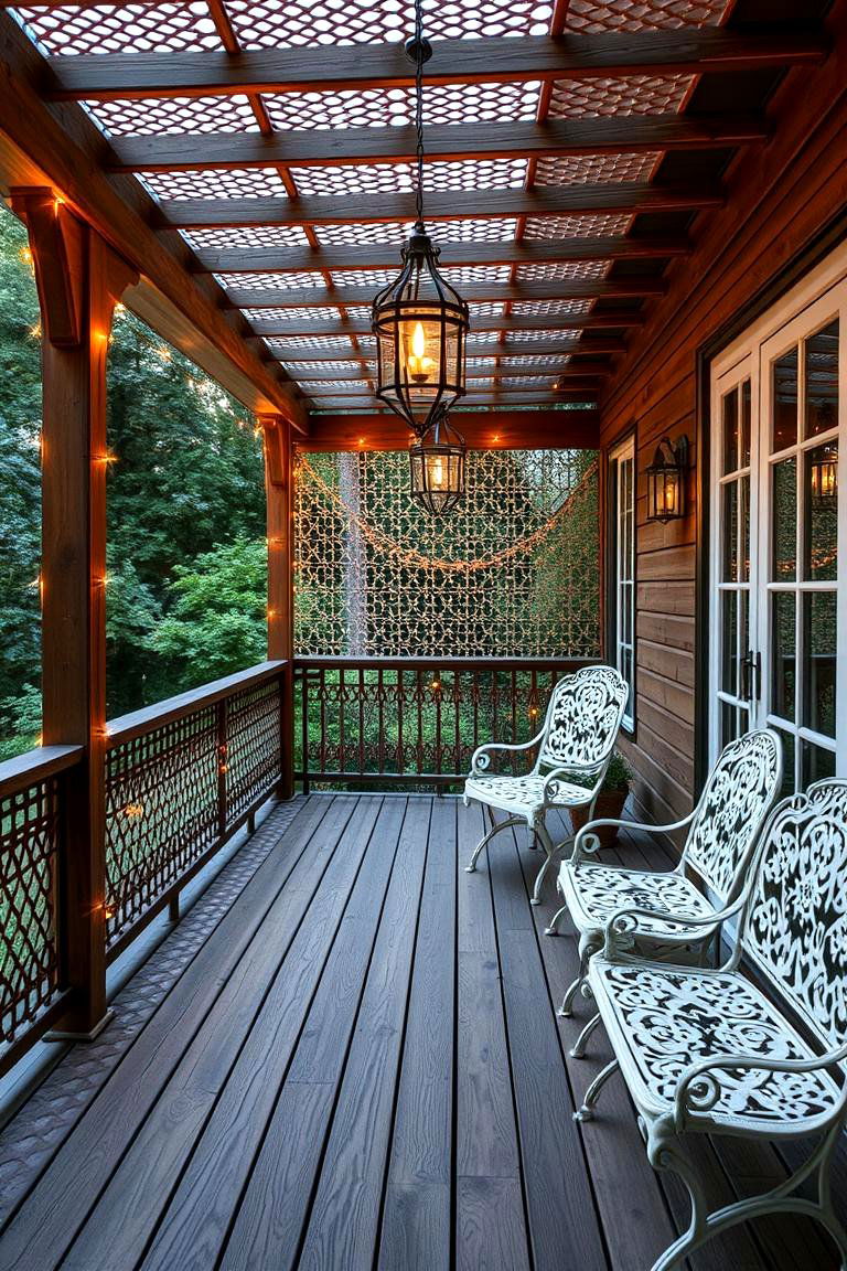Vintage Lace Inspired Lattice Detail - 24 Deck Lattice Ideas