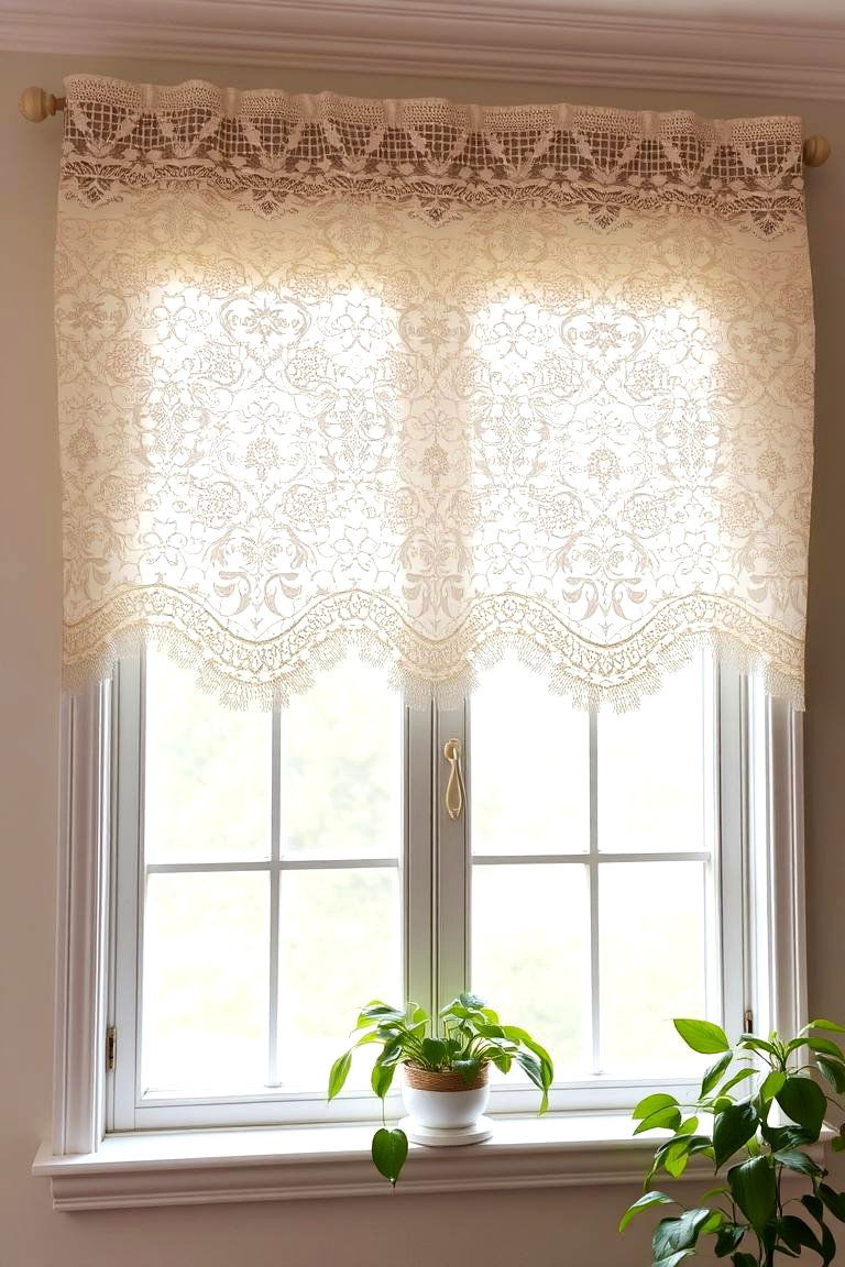 Vintage Lace Valance - 24 Window Valance Ideas