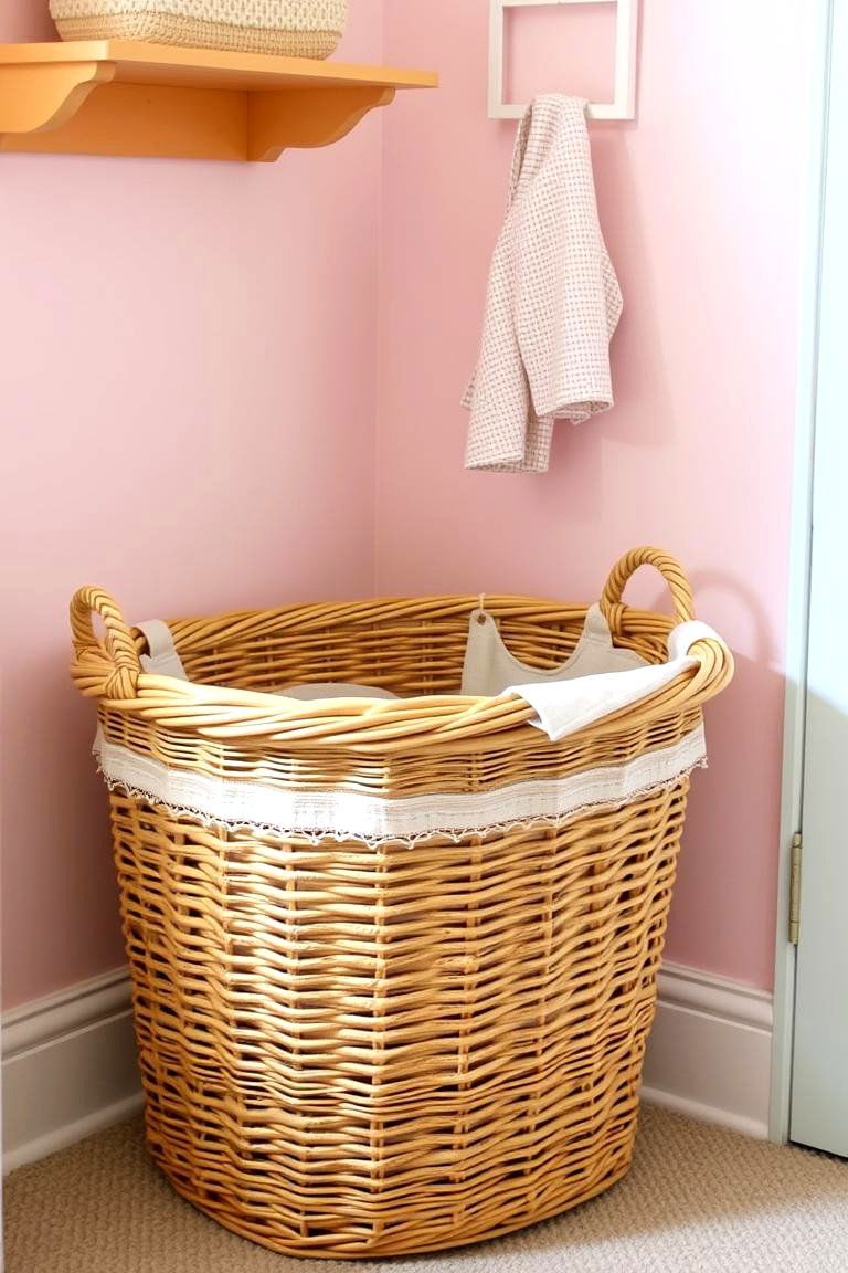 Vintage Laundry Basket with Character - 24 Vintage Nursery Ideas