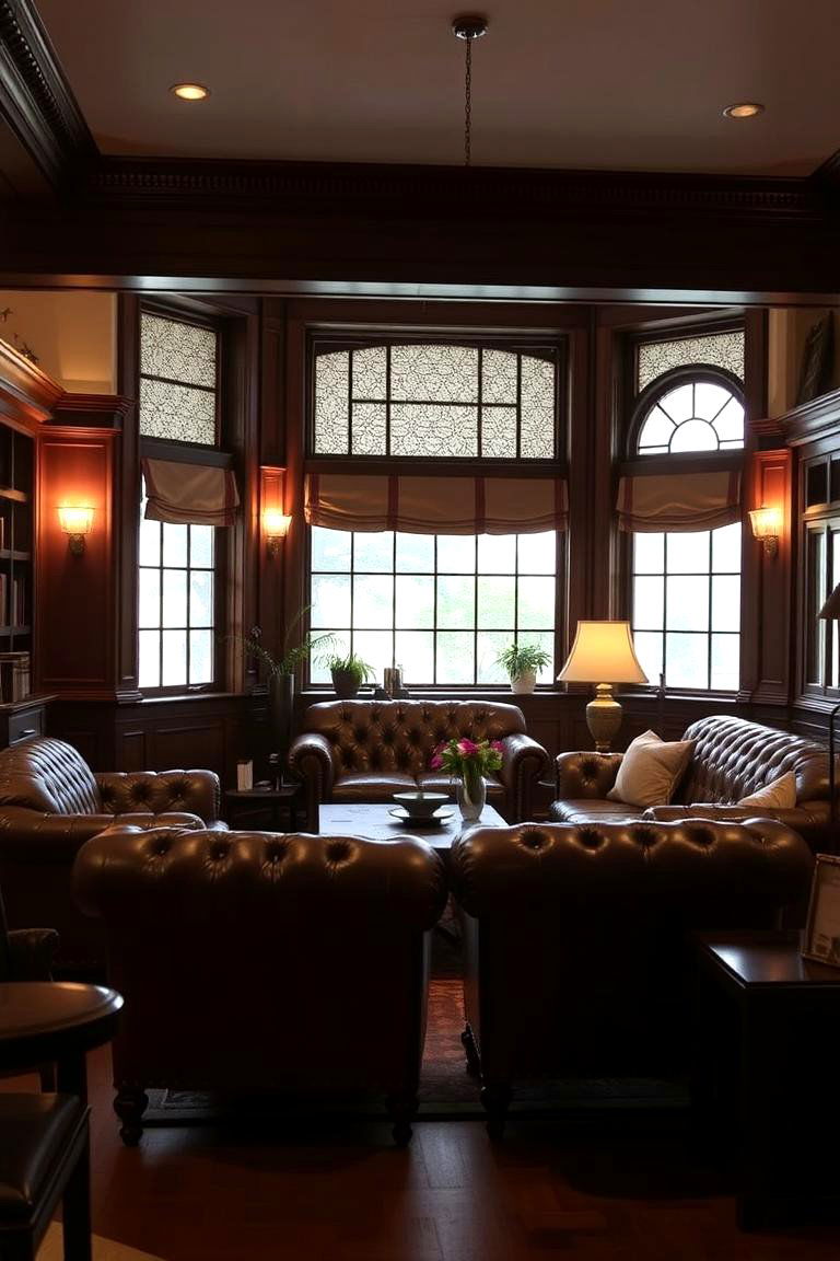 Vintage Leather Seating - 24 Dark Academia Interior Design Ideas
