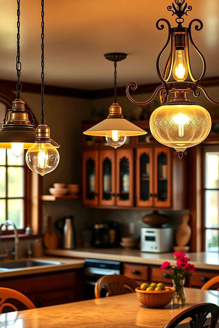 Vintage Lighting Fixtures - 24 Vintage Kitchen Ideas