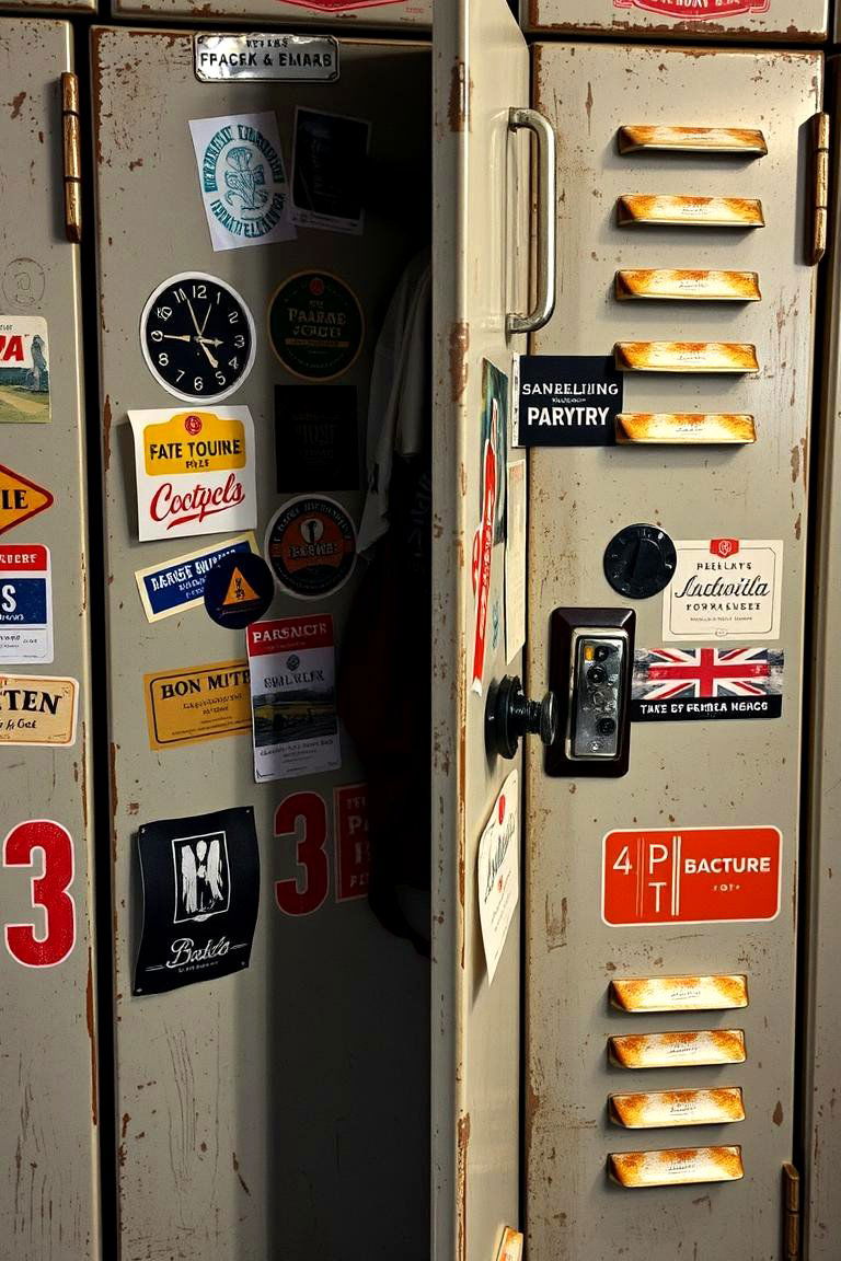 Vintage Locker Charm - 24 Locker Decor Ideas