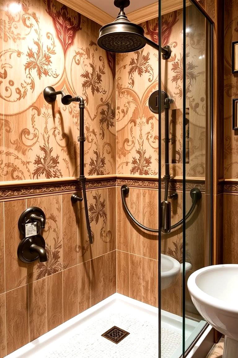 Vintage Luxury Shower Charm - 24 Luxury Shower Ideas