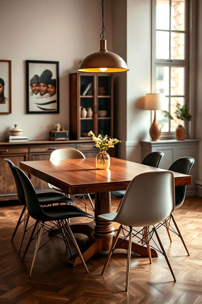 Vintage Meets Modern - 24 Eclectic Dining Room Ideas