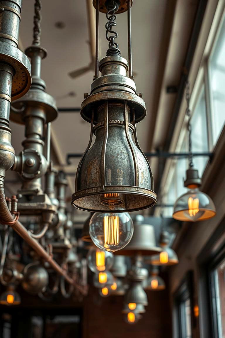 Vintage Metal Fixtures - 24 Industrial Bedroom Ideas