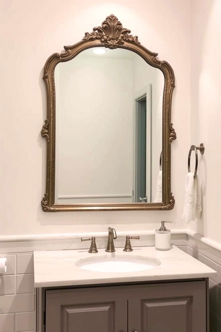 Vintage Mirror Designs - 24 Aesthetic Bathroom Ideas