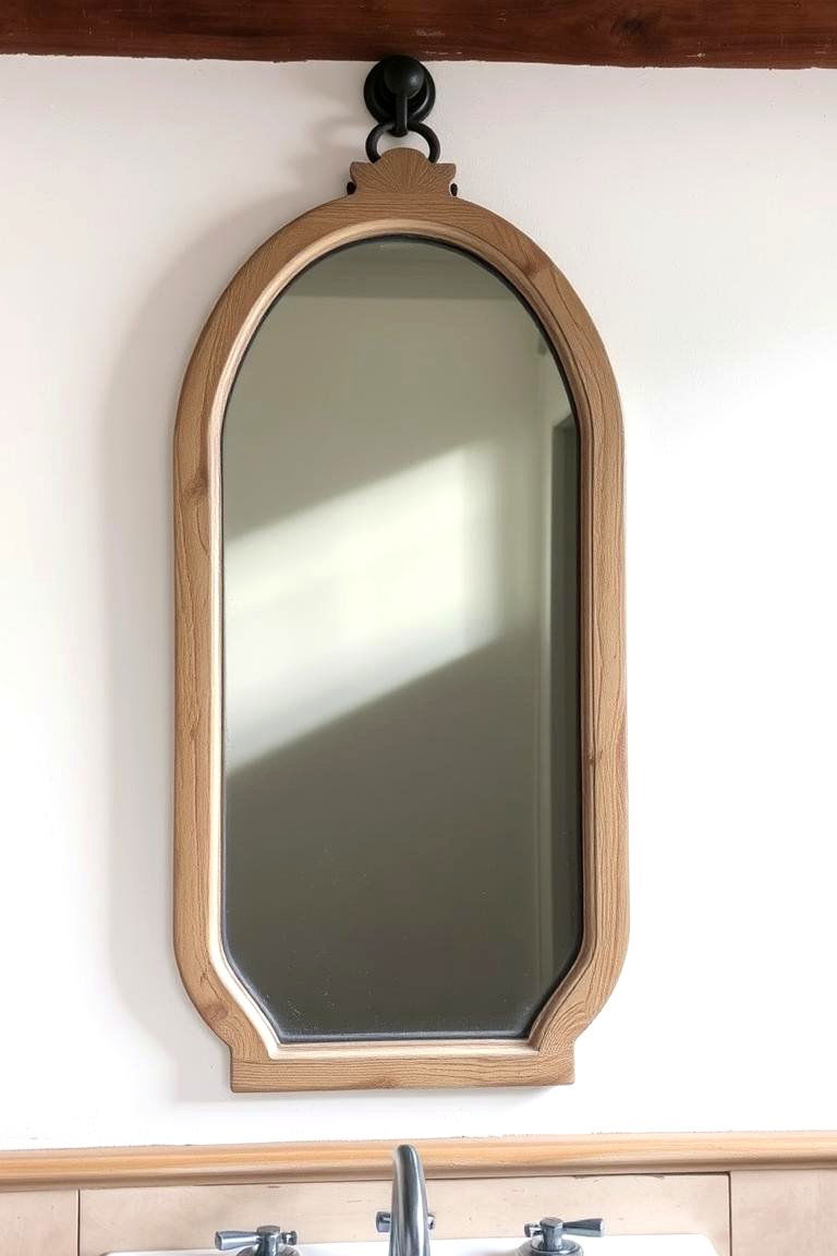 Vintage Mirror - 24 Rustic Bathroom Ideas