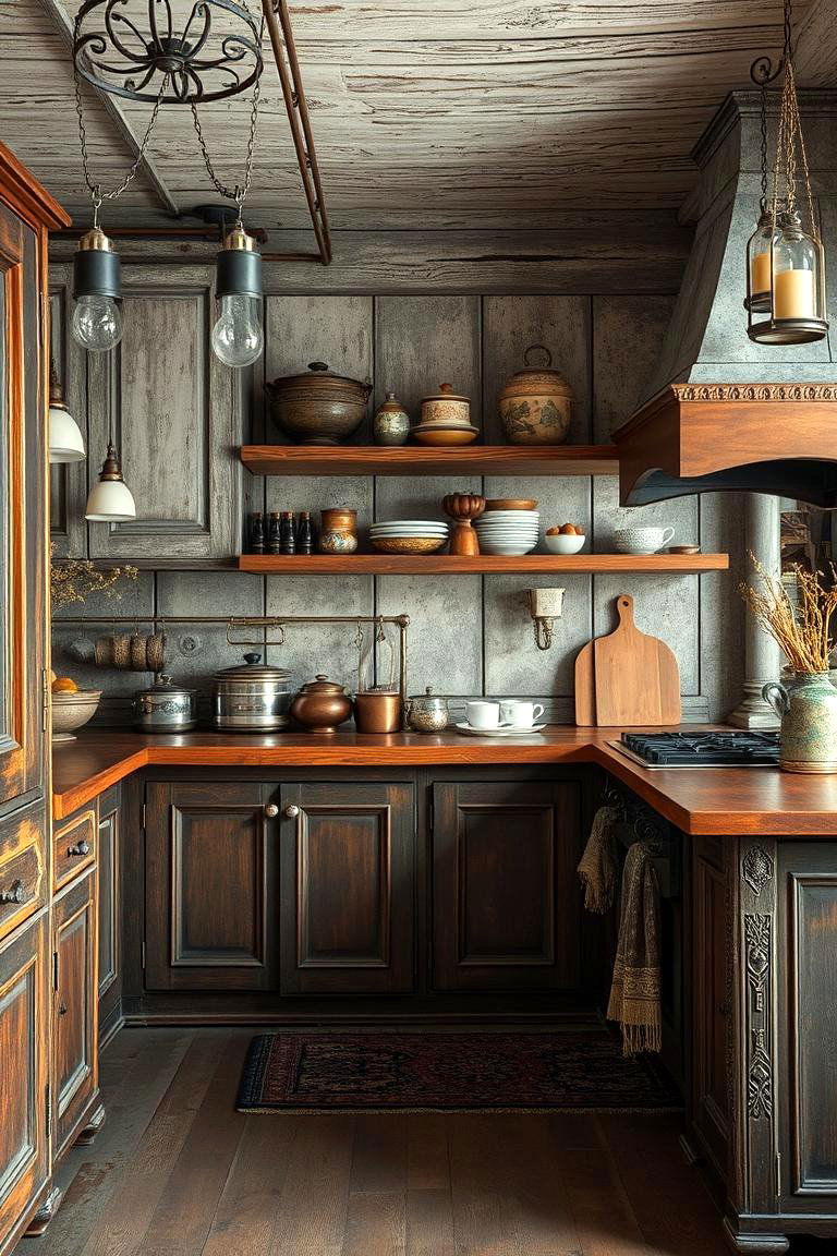 Vintage Mix of Textures - 24 Vintage Kitchen Ideas