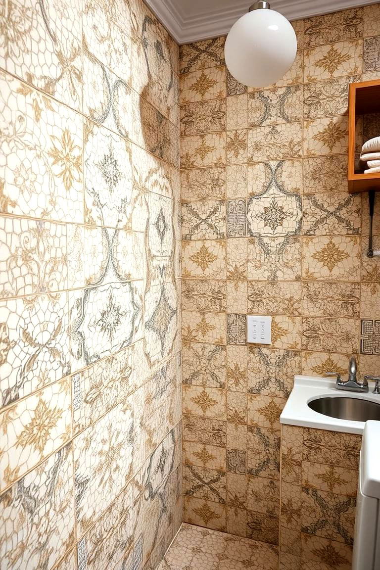 Vintage Mosaic Patterns - 24 Vintage Laundry Room Decor Ideas