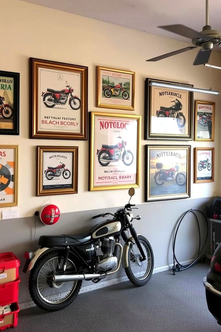Vintage Motorcycle Posters - 24 Motorcycle Garage Ideas