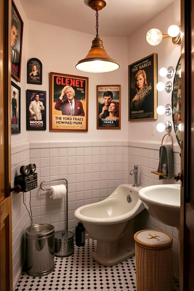 Vintage Movie Theme Decor - 24 Quirky Bathroom Ideas