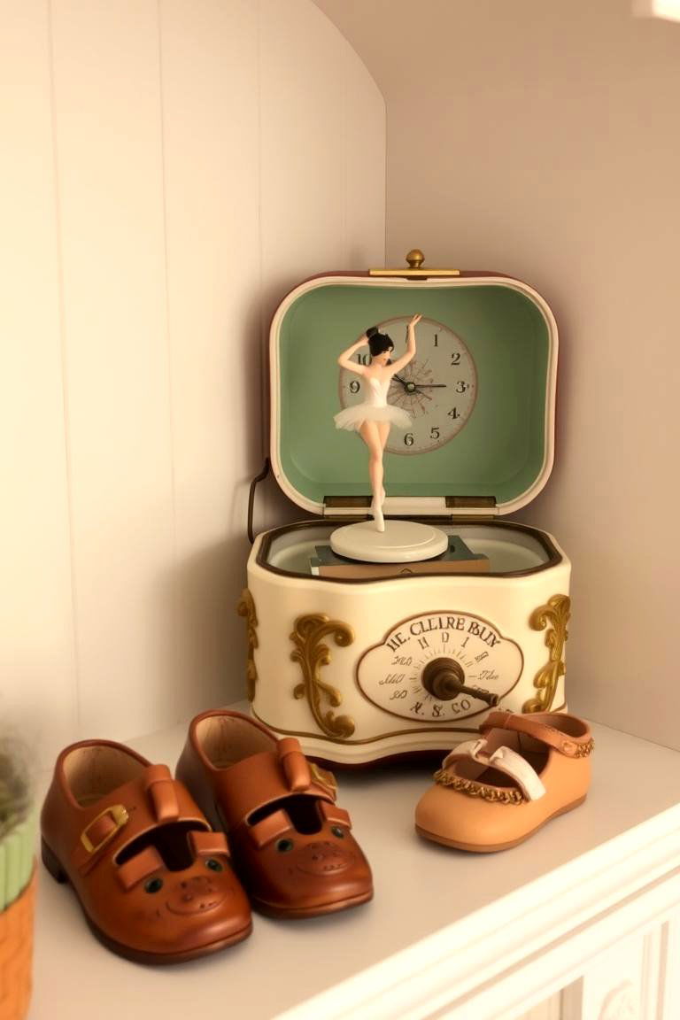 Vintage Musical Toys for Gentle Sounds - 24 Vintage Nursery Ideas