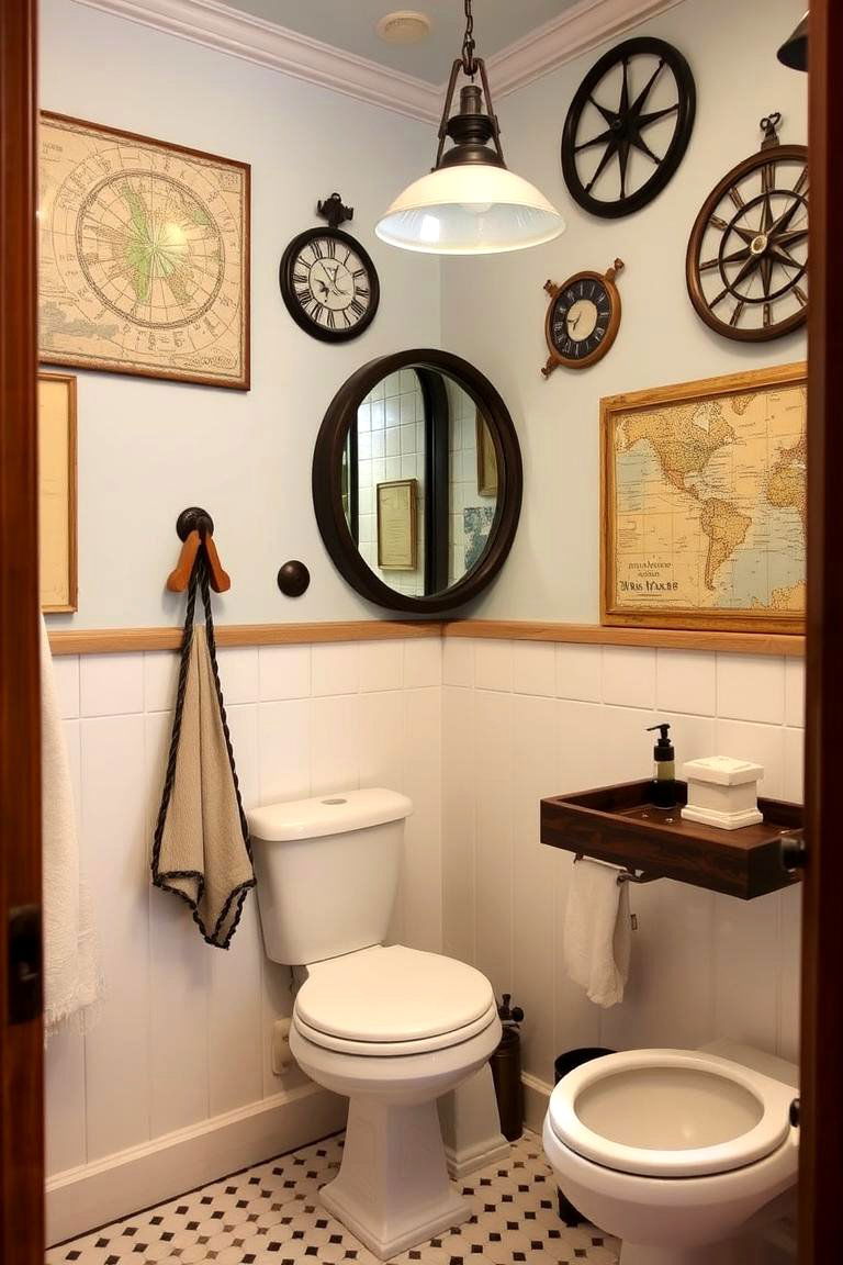 Vintage Nautical Accessories - 24 Coastal Bathroom Ideas