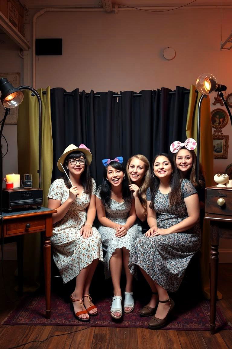 Vintage Photo Booth Fun - 24 Vintage Wedding Ideas