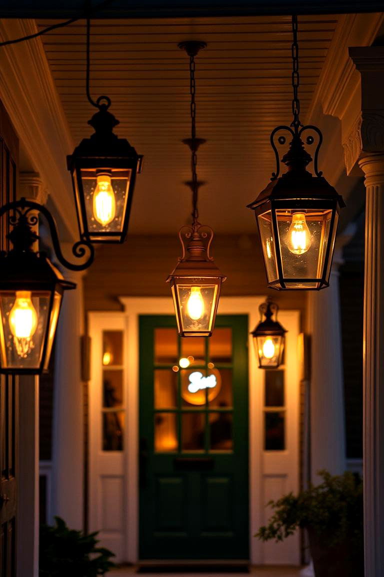 Vintage Porch Lighting - 24 Large Front Porch Ideas