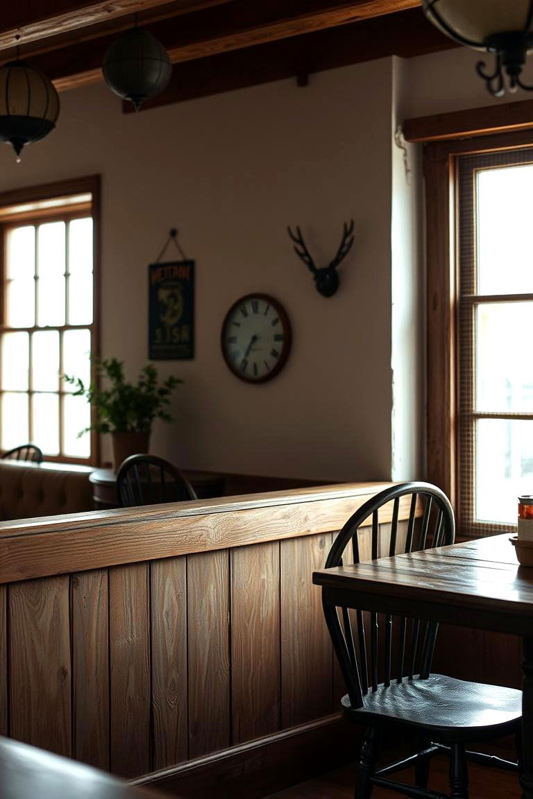 Vintage Reclaimed Wood Chair Rail - 24 Chair Rail Ideas