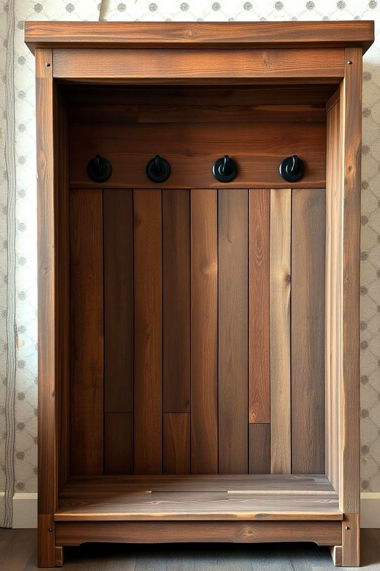 Vintage Reclaimed Wood Coat Closet - 24 Coat Closet Ideas