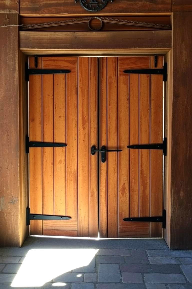 Vintage Reclaimed Wood Gate - 24 Deck Gate Ideas