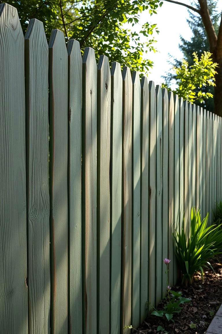 Vintage Reclaimed Wood - 24 Sage Green Garden Fence Ideas