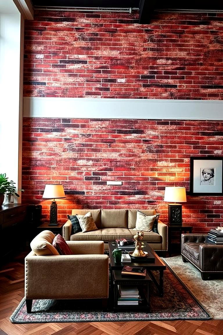 Vintage Red Brick Elegance - 24 Brick Wallpaper Ideas
