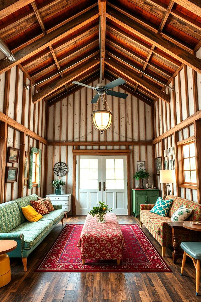 Vintage Retro Appeal - 24 Pole Barn Interior Ideas