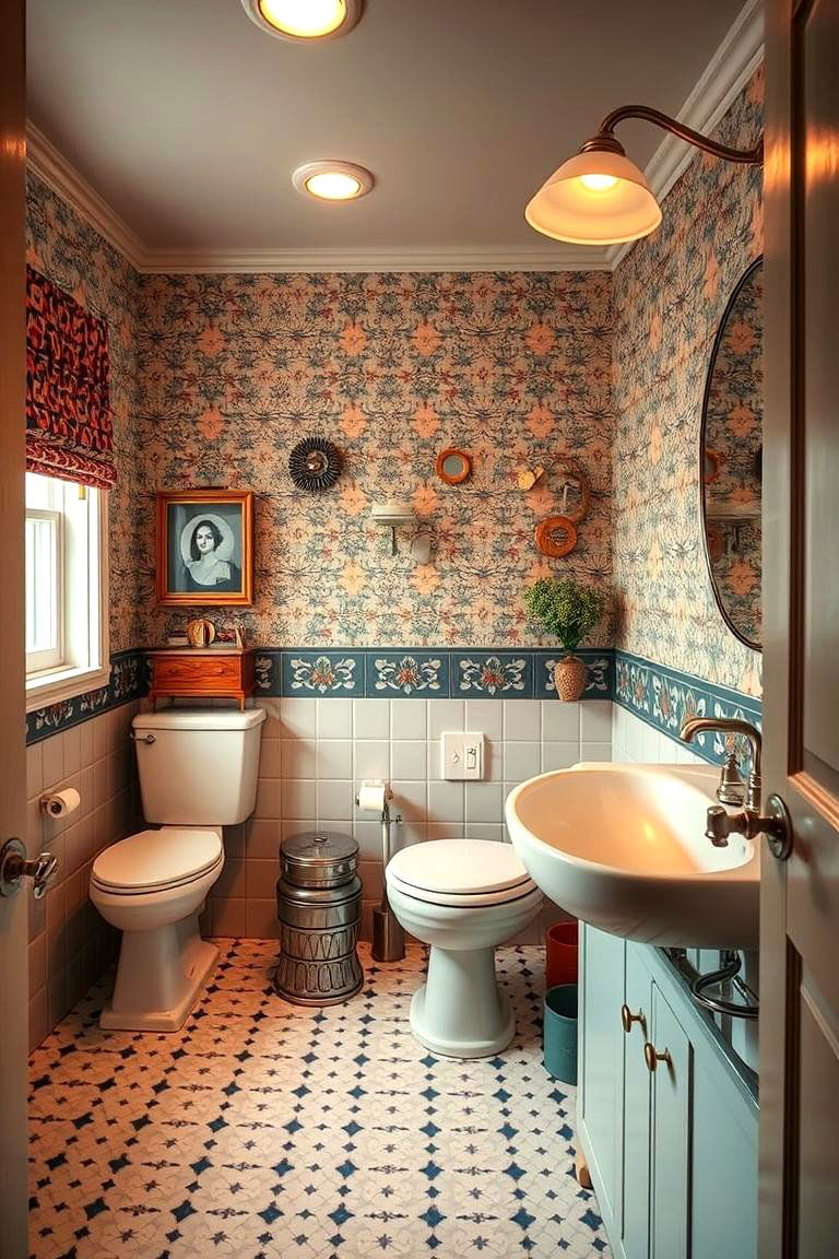 Vintage Retro Bathroom - 24 Boy Bathroom Ideas