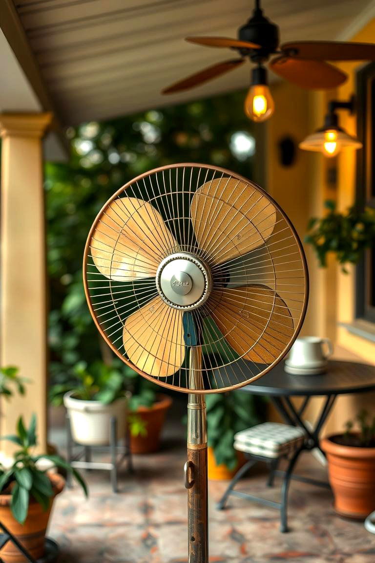 Vintage Retro Fan - 24 Patio Fan Ideas