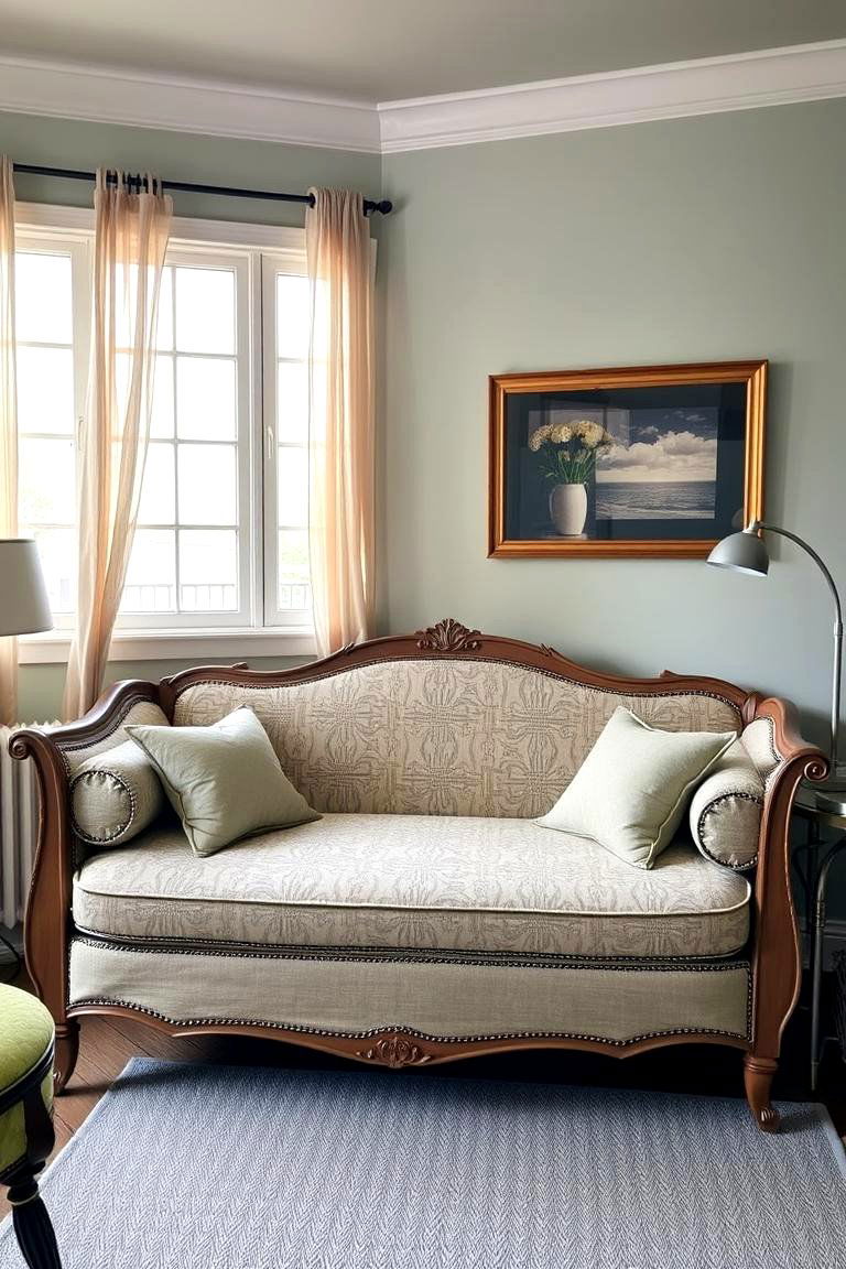 Vintage Revival Daybed with Unique Flair - 24 Daybed Ideas for Small Spaces