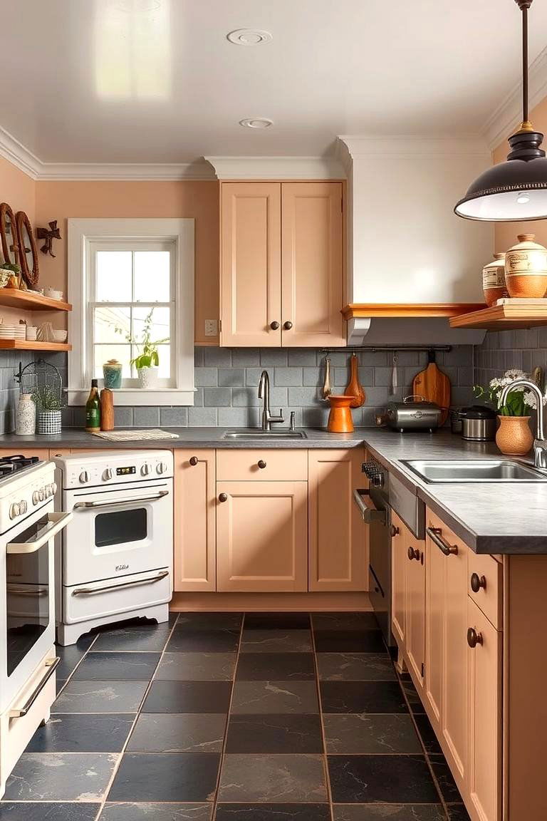 Vintage Revival with a Twist - 24 Kitchens With Slate Floors