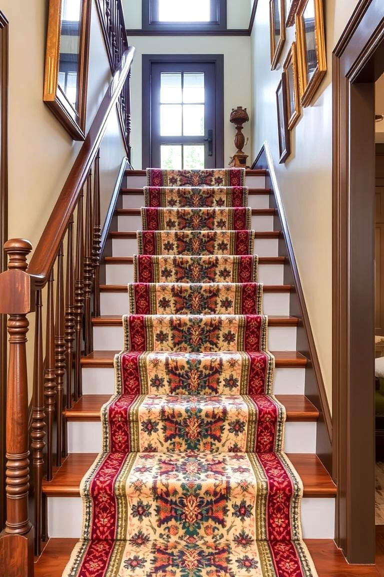Vintage Rug Revival Runner - 24 Stair Runner Ideas