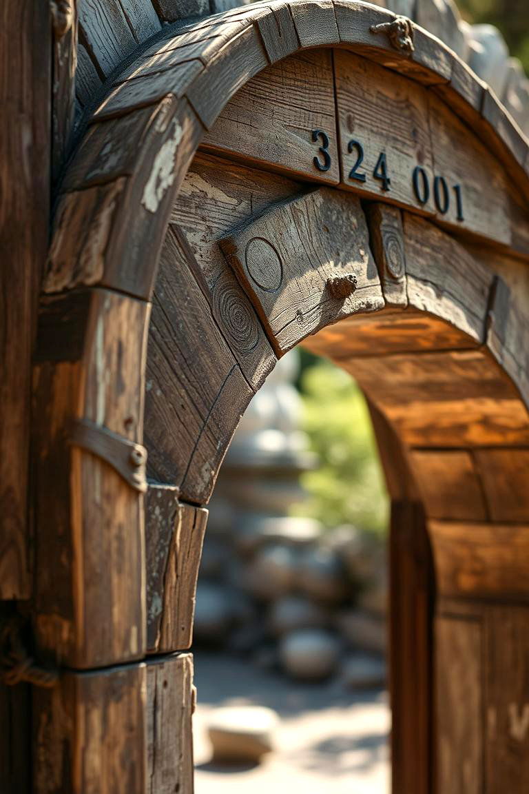 Vintage Salvaged Arch - 24 Garden Arch Ideas